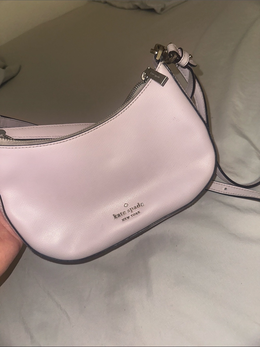 kate spade Light Pink Leather Crossbody Shoulder Bag